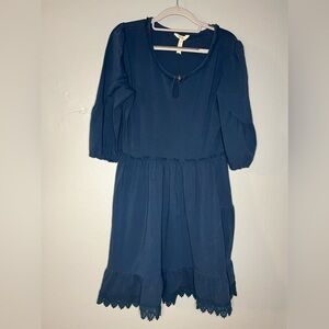 Matilda Jane blue boho puff sleeve dress‎